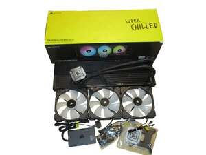 CORSAIR iCUE H170i ELITE CAPELLIX 3x140mm CPU- RGB Wasserkühlung. - Afbeelding 1 van 12