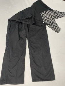 H&M Latzhose schwarz Denim Sesamstraße Damen Gr. M Relaxed Fit Taschen Freizeit - Bild 1 von 21