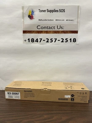 New Sealed Genuine SHARP MX-500NT BLACK Toner Cartridge - Image 1 of 3