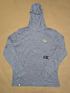 Georgia Tech Johnnie-O Talon Featherweight Performance Hoodie Midnight Navy Sz L - Picture 1 of 7