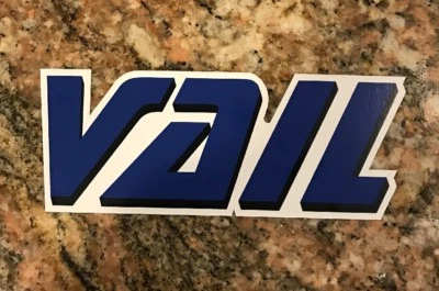 Vail Ski Sticker - Skiing Snowboarding Colorado Mountain Sports Burton