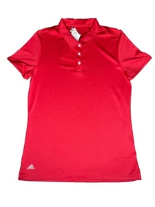ADIDAS Young Girl's Tournament SS Red Polo Golf Shirt XL Extra-Large 14-15Y NWT - Picture 1 of 6