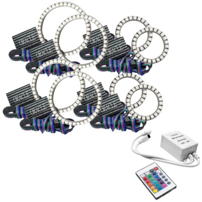 Oracle Vector compatible con Jeep Wrangler JK Grille Halo Kit ColorSHIFT con SIM Foto 1 de 4