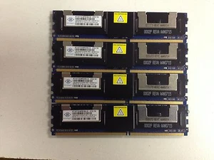 4GB KIT (4 x 1GB) NANYA NT1GT72U8PB1BN-3C 1GB PC2-5300F FB ECC Server Memory - Picture 1 of 2