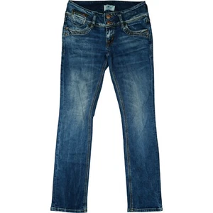 LTB Damen Jeans Hose Low Bootcut Schlag stretch Zip 36 S W28 L32 blau used Look - Picture 1 of 5