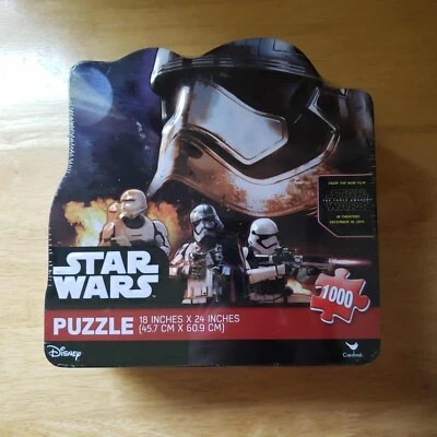 Star Wars El Despertar de la Fuerza 1000 Piezas Puzzle Sellado Coleccionista Caja de Lata NUEVO Foto 1 de 3