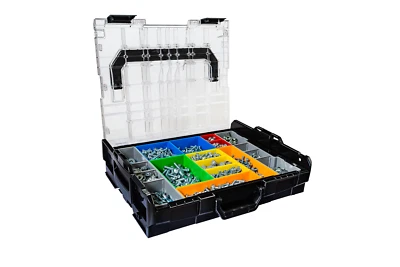 Sortimo Systemkoffer L-Boxx 102 Schwarz mit Transparentem Deckel mit Insetbox H3 - Bild 1 von 4