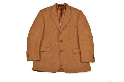 Daks Pure New Wool 2 Button Tan Blazer Jacket Size EU 26 / UK 42P - Image 1 of 4