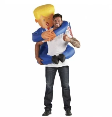 Trump Inflatable Leader Piggyback Halloween Morph Costumes Adult NWT - Image 1 of 4