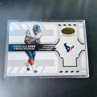 Domanick Davis/750 2005 materiales certificados por hojas potenciales texanos #15 Foto 1 de 2