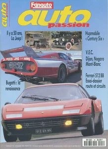 AUTO PASSION n°41 11/1990 FERRARI 512BB Série & Course La JEEP a 50 ans BUGATTI - Imagen 1 de 1