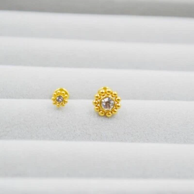 50 PIEZAS Flores Labret Labio Mentón Anillo Monroe Oreja Hélice Tragus Barras 16g Piercing Foto 1 de 4