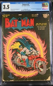 Batman #25 CGC VG- 3.5 Off White to White Golden Age Joker/Penguin Story! - Imagen 1 de 2