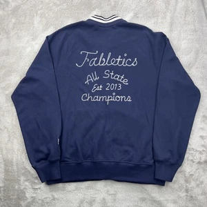Fabletics Jacke Herren Large Blau Hymne Track Sport Gym Full Zip French Terry - Bild 1 von 17