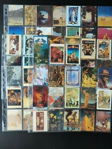 Maxfield Parrish portrait of America trading cards set 90 mint FPG 1994 - Foto 1 di 2