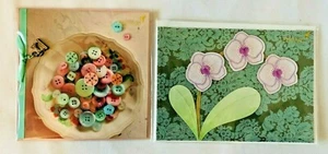 papyrus cards - mother's day card buttons, sewing & floral glitter sympathy card - Picture 1 of 3