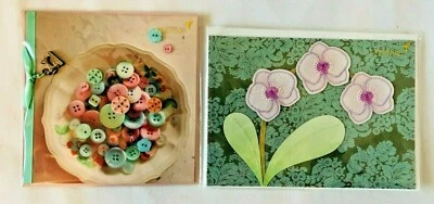 papyrus cards - mother's day card buttons, sewing & floral glitter sympathy card - Image 1 of 3
