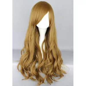 Lange Cosplay Perücke Party Perücken Vollkunsthaar 70cm/27,5" widerstandsfähig braun - Bild 1 von 5
