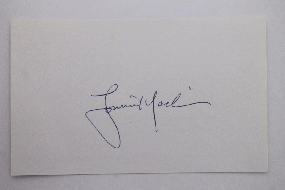St Louis Cardinals Lonnie Maclin Signed Autograph Authentic 3x5 Index Card E13 - Image 1 of 1