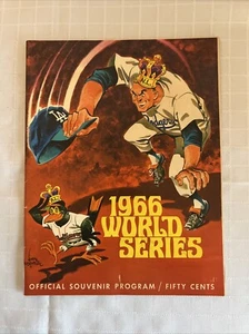 1966 WORLD SERIES Program BALTIMORE ORIOLES vs LOS ANGELES DODGERS Rare! VTG - Picture 1 of 15