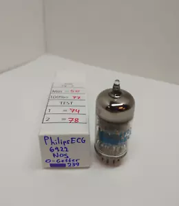 TUBO DE VACÍO O-Getter fuerte NOS 1 pieza Philips ECG 6922 E88CC TV-7 probado - Imagen 1 de 12