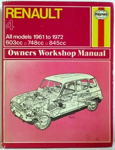 Haynes - Renault 4 / 1961-1972 All Models Owner's Workshop Manual - Used 122 - Imagen 1 de 7