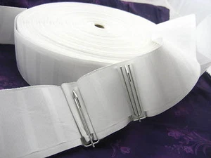 Gardinenkopfband 3 ZOLL (75mm) weiß Gardinenkopfband Rüsche mit Hakenöse - Bild 1 von 13