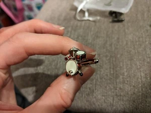 Pair Of Red Novelty Drumkit Cufflinks Used In Korpikus Bag - Picture 1 of 3