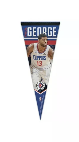 PAUL GEORGE #13 LOS ANGELES CLIPPERS ROLL UP PREMIUM PENNANT 12"x30" WINCRAFT 👀 Cover