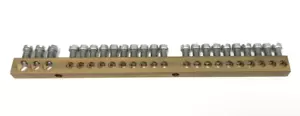 Latón 20 Vías Tierra Neutro Barra Bloque Riel Tira Conector Terminal Unidad de Consumo - Imagen 1 de 8