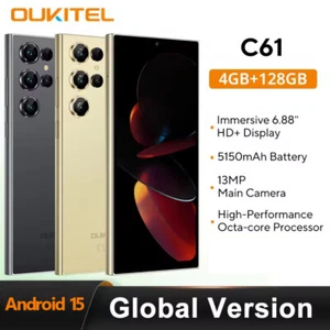 Global Version Oukitel C61 4G Smartphone 6.88" HD+ 90Hz 13MP 5150mAh Android 15 - Picture 1 of 11