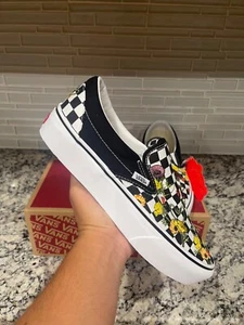 Vans Classic Slip-On “Poppy Checkerboard Black” VN0A5KXIBML BRAND NEW IN BOX - Picture 1 of 5
