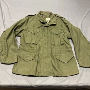 Vintage US Military M65 Field Jacket Cold Weather Coat Large Short 1970s Olive - Picture 1 of 24