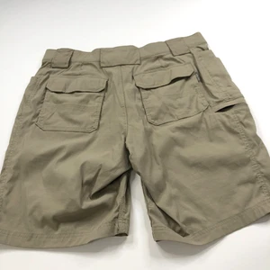 Duluth Trading Co Flex Dry On The Fly 38 (Fit 38W) Cargo Elastic 10" Short Beige - Picture 1 of 8