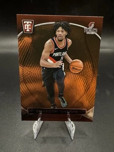 2024-25 Panini Totally Certified Shaedon Sharpe #53 Bronze Mirror Blazers - Picture 1 of 2