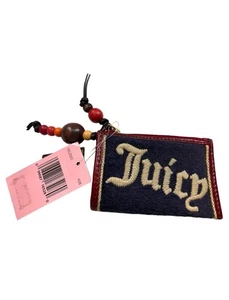 Vintage Juicy Couture Braun Velour Y2K Ausweisetui Geldbörse Münzbörse - Bild 1 von 5