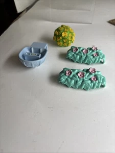 Fisher  Price Loving  Family Flowers And Holder Lot Dollhouse Size Used - Picture 1 of 13