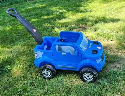 PASO 2 NIÑOS PEQUEÑOS PASEO EN COCHECITO FORD F 150 CAMIÓN RAPTOR AZUL Foto 1 de 4