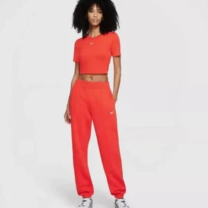 Pantalones deportivos Nike Essential polar para mujer talla grande mantra naranja - Imagen 1 de 6