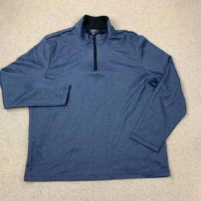 Sudadera Pullover Alfani Calce Regular 1/4 Cremallera Para Hombre XXL Azul Cuello Simulado Foto 1 de 4