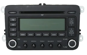 Radio AMFM 09-17 Volkswagen Golf Jetta 6 discos CD MP3 código incluido 3C8035180A - Imagen 1 de 6