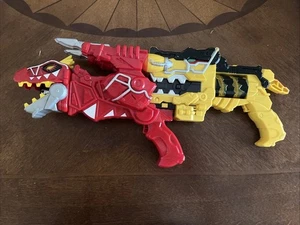 Power Rangers Super Charge Morpher T-Rex & gelber Blaster funktioniert getestet schön - Bild 1 von 3
