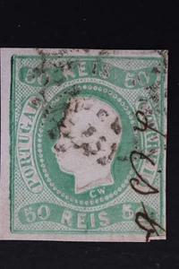 PORTUGAL SC# 21 USED IMPERF CORNER FAULT CV$120 - Picture 1 of 4