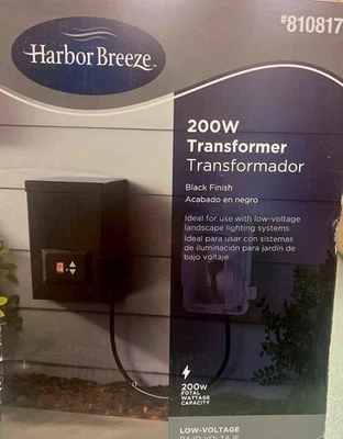 Harbor Breeze 200 -Watt 12 -Volt Multi-Tap Transformer for Landscape Light - NEW - Image 1 of 4
