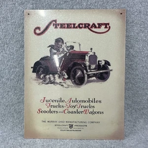 Hallmark Kiddie Car Classics 1926 Steelcraft Katalog Cover Blechschild 11x8,5 - Bild 1 von 6
