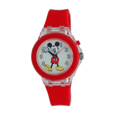 Disney MK1218 Mickey Mouse Easy Reader Dial, Red Bezel, Red Silicone Band - Image 1 of 2
