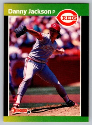 1989 Donruss # 124 - Danny Jackson  - Cincinnati Reds - Image 1 of 2