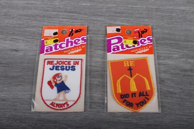 Vintage Voyager Originals Rejoice in Jesus He did it All for You Patches set 2 - Image 1 of 2