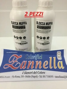 BLOCCA MUFFA SANIFICANTE DISINFETTANTE PER ALGHE E MUFFE 2Conf. TOT. 2litri - Foto 1 di 6