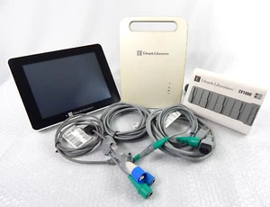 EDWARDS LIFESCIENCES EV1000 HEMODYNAMIC MONITORING SYSTEM W/CABLES & POLE MOUNTS - Picture 1 of 14